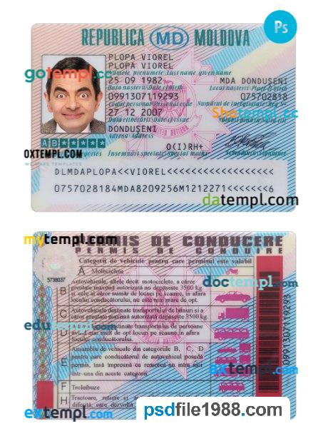 Moldova Driving License